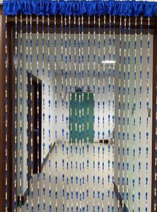 Rideau ZiDeTang 100% acrylique bouton lumineux frange perlée décor à la maison rideau de porte gland séparateur de pièce rideau panneau fenêtre moustiquaire 231213