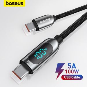 Cirtains Baseus PD 100W / 66W Câble USB C pour le livre 2021 Câble de charge F rapide Type C pour Xiaomi Samsung Data Wire Téléphone Câble de chargement