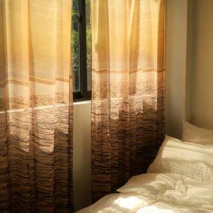 Rideaux Beau coucher de soleil Art motif chambre transmission rideaux Photo fond tenture murale tissu porte cloison drapé décoration
