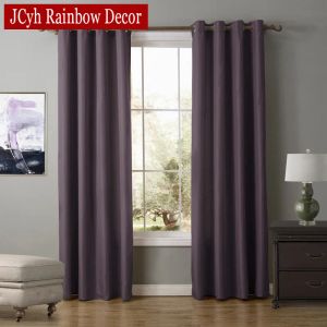 Rideaux JCyh violet rideaux occultants pour chambre à coucher rideaux thermiques pour salon fenêtres traitement pas cher stores panneau personnaliser