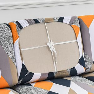 Cojín/almohada decorativa con estampado Floral elástico todo incluido fundas para cojines de asiento de sofá funda elástica para muebles de sala de estar Protector Cou