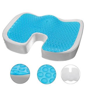 Cojín/almohada decorativa Gel espuma viscoelástica cojín de asiento tipo U efecto de enfriamiento ortopédico coxis ciática coxis alivio para oficina hogar