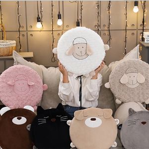 Cojín/almohada decorativa Ins Super Cute Sheep Creative Cartoon Animals Pad Sofá Cojín Relleno Animal Peluche Almohadas Cojines Regalo para amigos Decoración del hogar 221202