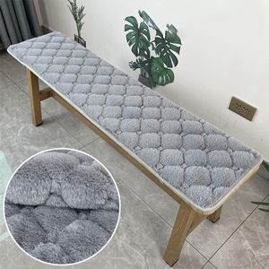 Cojín decorativo almohada gruesa felpa banco largo caoba personalizado madera maciza sofá tarjeta asiento para invierno 230105