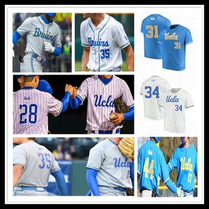 Maillot de baseball universitaire UCLA Duce Gourson Kyle Karros JonJon Vaughns Jack Holman Cody Schrier Darius Perry Alonzo Tredwell Yates Chase Utley Gerrit Cole Robinson