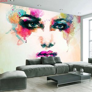 Personnalisé 3D papier peint peintures murales Art moderne peint à la main abstraite beauté affiche peinture murale salon canapé chambre décoration de la maison bonne qualité