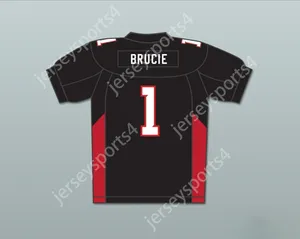 Custom Any Nom Number Mens Youth / Kids Nicholas Turturro 1 Bruce Mean Machine Convicts Football Jersey Top cousé S-6XL