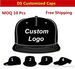 Gorras de béisbol personalizadas ajustables de ala plana Hip Hop Snapbacks sombreros bordados ajustados logotipo de impresión adultos hombres mujeres niños tamaño disponible