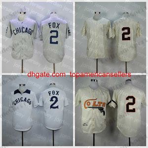 Camisetas de béisbol personalizadas para hombre 2 Nellie Fox Vintage 1960 camisetas cosidas algodón gris Jersey