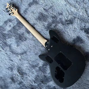 Custom Grand Matt acabado negro guitarra eléctrica