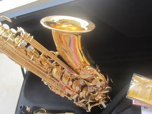 Saxofón Tenor de laca dorada Mark VI, saxofón francés Selma B-plano mark-6, saxofón profesional Bb de referencia con estuche, marca personalizada