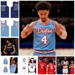 Maillot de basket-ball personnalisé Dayton Flyers CJ Napier Kobe Elvis Will Maxwell Makai Grant Zimi Nwokeji Atticus Schuler Maillots Dayton cousus pour jeunes hommes