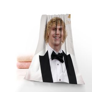 Personnalisé Evan Peters acteur bain gant de toilette Textile à la maison voyage main visage serviette microfibre tissu salle de bain serviettes taille 35x75cm