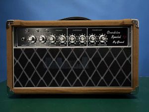 Custom Grand Amps Dumble D-Style Pédales Overdrive Tone Spécial Ods20 Réplique d'ampli de guitare en couleur marron JJ Tubes Vox Grill Cloth