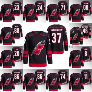 Jersey de hockey personalizado Mujeres jóvenes Carolina''Hurricanes'''Sebastian aho Carolina Andrei Svechnikov Brent Burns Brady Skjei Martinook Teuvo Teravainen de