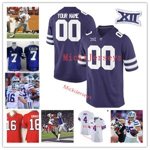 Maillot de football personnalisé Kansas State Wildcats Terence Newman Nick Leckey Darren Sproles Jordy Nelson Tyler Lockett Arthur Brown Morgan Burns Jake Rubley Russ Yeast