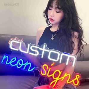 Custom LED Signs Light Wedding Party Happy Birthday Personalized Neon Sign Don't Place Order Before Comfirming Quotation HKD230706