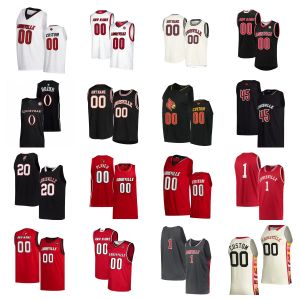 Maillot de basket-ball personnalisé de Louisville 5 Brandon Huntley-Hatfield Jae'Lyn Withers Kamari Lands Roosevelt Wheeler Mike James Devin Ree Maillots pour jeunes hommes