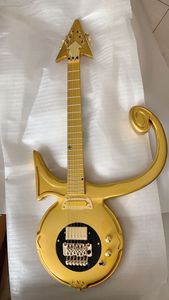 Gold Prince Symbol Guitar Gold Hardware sur mesure Abstract Symbol Gold Rain Guitar Magasin d'usine Allguitar China Made Guitars