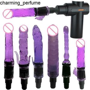 Massage de massage personnalisé Fascia Gun Head Vibration Silicone Heads Sex Masturbation Vibraters Sex Products Foral