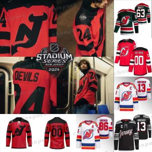 Personnalisé Hommes Femmes Jeune New Jersey''Devils''Jack Hughes Devil 2024 Stadium Series Hockey Jersey Nico Hischier Dougie Hamilton Luke Hughes Dawson Mercer Ondrej Palat