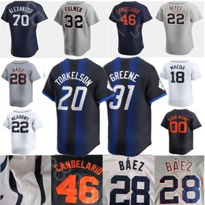 2024 S-4xl City Connect Connect Baseball Jersey 28 Javier Baez 24 Miguel Cabrera Mize Gipson-Long Skubal Baddoo Meadows Ibanez Carpenter Greene Torkelson Jerseys