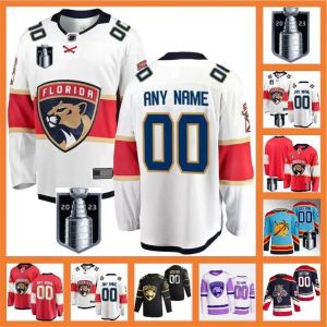 Maillot de hockey personnalisé pour hommes et femmes, Florida''Panthers'', finale de la coupe Stanley, leksander Barkov, Matthew Tkachuk, MNHLI, Sergei Bobrovsky Carter, Verhaeghe, Sam Bennett