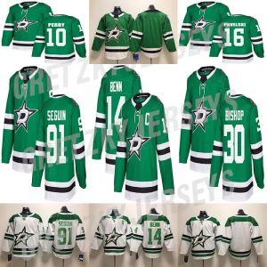 Mujeres para hombres personalizados jóvenes jóvenes dallas''stars''jersey 16 Joe Pavelski 14 Jamie Benn 91 Tyler Seguin 30 Ben Bishop Green White Stitched Hockey Jerseys