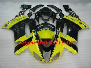Kit de carenado de motocicleta personalizado para KAWASAKI Ninja ZX6R 636 07 08 ZX 6R 2007 2008 ABS juego de carenados amarillo negro + regalos KB01