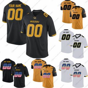 Camisetas de fútbol personalizadas de los Tigres de Missouri de la NCAA College Abraham Brown Horn Lock Macon Butts Cox Favrow Harris Jackson Jones Kreh Peat Schrader Wood Young