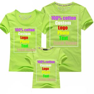 personnalisé p o texte impression père et mère t-shirt parent enfant porter bricolage coton personnalisé 220621