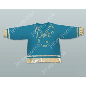 PRINCE AND THE NEW POWER GENERATION TEAL HOCKEY JERSEY NOUVEAU Top cousu S-M-L-XL-XXL-3XL-4XL-5XL-6XL