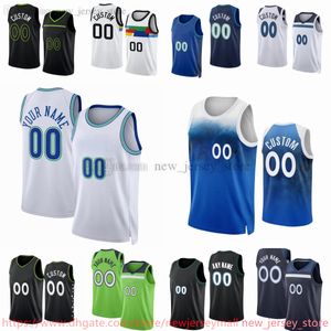 Personalizado 2023-24 Basquete Impresso 5 Anthony Edwards Jersey 9 Nickeil Alexander-Walker 1 Kyle Anderson Mike Conley Naz Reid Shake Milton McLaughlin Troy Brown Shorts