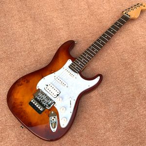 Custom Shop Chrome Tremolo Floyd ST Guitarra eléctrica Diapasón de madera de rosa Guitarra de alta calidad envío gratis