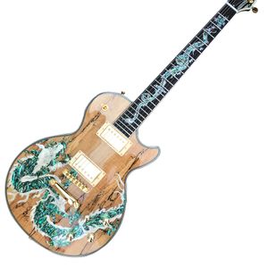 Custom Shop, fabriqué en Chine, guitare électrique LP personnalisée de haute qualité, matériel doré, comme indiqué sur la figure