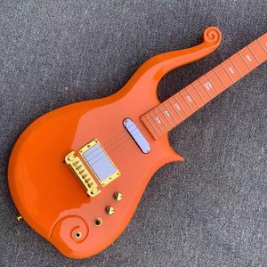 Custom Shop Prince Cloud Orange Electric Guitar Gold Hardware In Stork