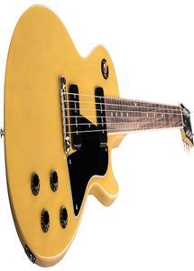 Couture simple personnalisée 1959 Special TV Yellow Guitar Guitar Black Pickguard Black P90 Pickups Wrap Bridge SWI5612406 Bridge SWI5612406