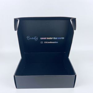 Caja de envío de embalaje de tela dura con impresión de logotipo de tamaño personalizado, cajas de envío duras