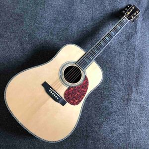 Guitare acoustique Dreadnought arrière en palissandre massif avec micro rosace 550a