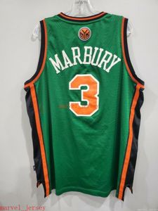 Custom Stitched Rare 2006 Stephon Marbury St Patricks Jersey XS-6XL Mens Throwbacks Basketball maillots Pas Cher Hommes Femmes Jeunes