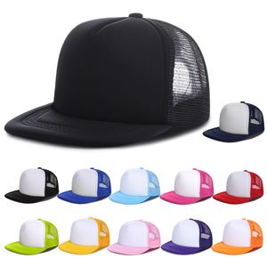 Camionero sombrero hombres mujer snapback personalizado personalizado texto béisbol gorra (sin bordado)