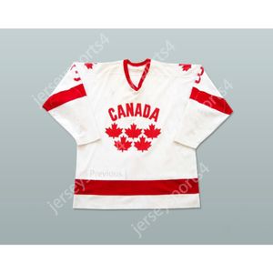 Personalizado BLANCO 3 ROB RAMAGE EQUIPO CANADÁ HOCKEY JERSEY NUEVO Top cosido S-M-L-XL-XXL-3XL-4XL-5XL-6XL