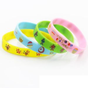 Personnalisable Pâques Silicone Bracelet Hommes Femmes Mode Bracelet Élastique Bracelet Partie Cadeau Bijoux Pour Enfants Adulte Oeuf De Pâques