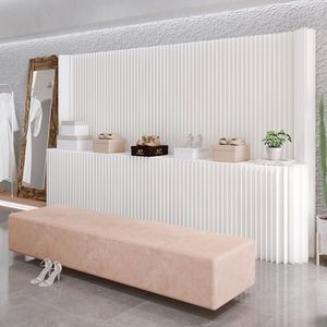 Customizable Home Decoration White Folding Organ Paper Wall Panel Removable Screens & Room Dividers For Indoor Office