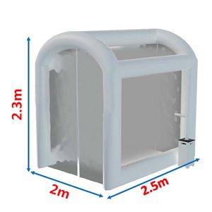 Personalice la tienda de desinfección inflable de PVC Casa cubo de entrada de túnel médico temporal hermético al aire libre para esterilización por pulverización de emergencia