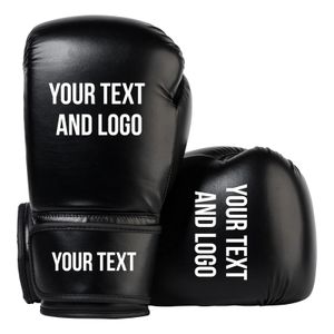 Guantes de boxeo personalizados Nombre personalizado PU SANDA Glove Glove Kickboxing Boxing Bolse Accesorios para hombres Mujeres 231222