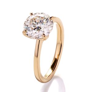 Customized Moissanite Ring 10k 14k 18K White Gold Engagement Women's Wedding Exquisite Diamond Jewelry Ring