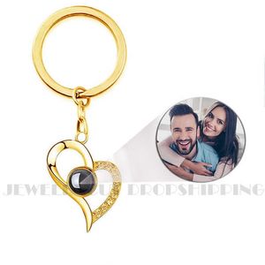 Porte-clés de projection personnalisé Souvenirs personnalisés créatifs pour la famille, les amis et les couples Souvenirs mignons et romantiques H0915