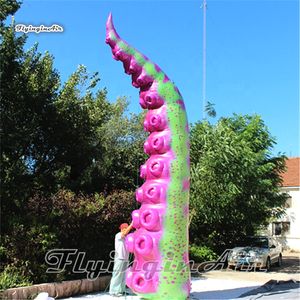 Tentáculo de pulpo inflable delgado personalizado, pata de Animal gigante, pie de pulpo soplado por aire para lugar de fiesta y decoración de edificios