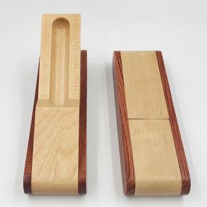 Estuche para bolígrafos de madera con su logotipo personalizado